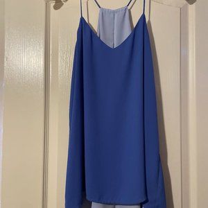 Power blue/Baby blue invertable tank top